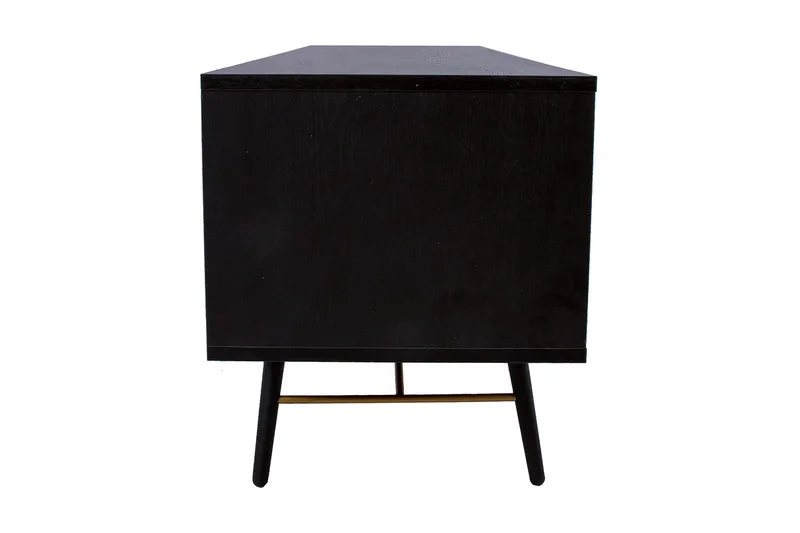 Luxemburg Tv-Bänk Svart/Koppar - Möbler - Tv möbel & mediamöbel - TV bänk & mediabänk