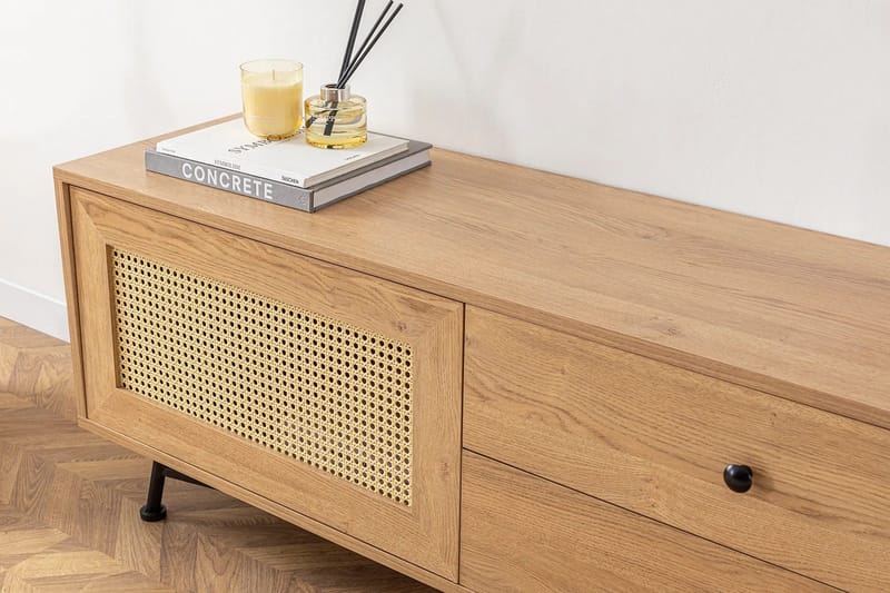 Makwana Tv-bänk 140 cm - Natural - Möbler - Tv möbel & mediamöbel - TV bänk & mediabänk