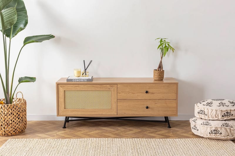 Makwana Tv-bänk 140 cm - Natural - Möbler - Tv möbel & mediamöbel - TV bänk & mediabänk