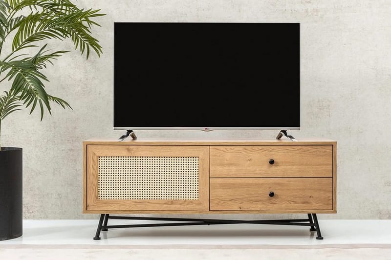 Makwana Tv-bänk 140 cm - Natural - Möbler - Tv möbel & mediamöbel - TV bänk & mediabänk