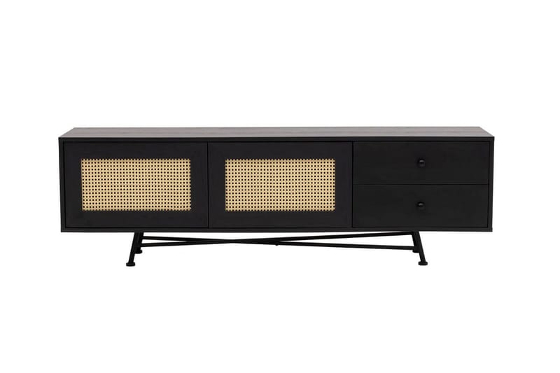 Makwana Tv-bänk 180 cm - Svart - Möbler - Tv möbel & mediamöbel - TV bänk & mediabänk