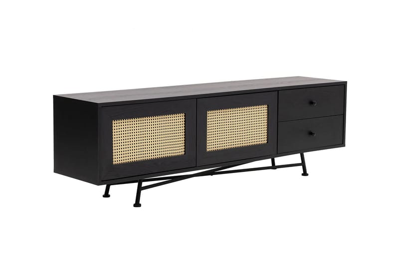 Makwana Tv-bänk 180 cm - Svart - Möbler - Tv möbel & mediamöbel - TV bänk & mediabänk