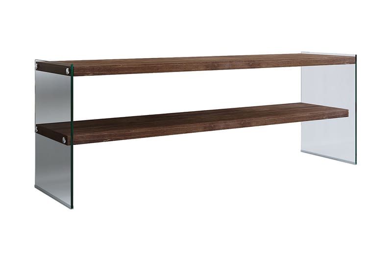 Malmby TV-bänk 120 cm - Brun/Glas - Möbler - Tv möbel & mediamöbel - TV bänk & mediabänk