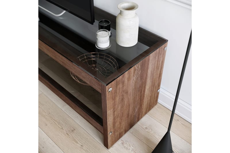 Malmby TV-bänk 140 cm - Mörkbrun - Möbler - Tv möbel & mediamöbel - TV bänk & mediabänk