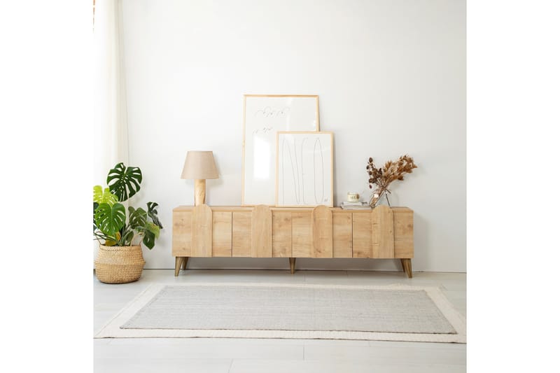 Malpani Tv-bänk 180 cm - Ek - Möbler - Tv möbel & mediamöbel - TV bänk & mediabänk