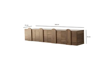Malpani Tv-bänk 180 cm - Valnöt - Möbler - Tv möbel & mediamöbel - TV bänk & mediabänk