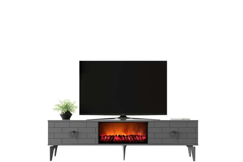 Mangla Tv-bänk 150 cm - Antracit - TV bänk & mediabänk