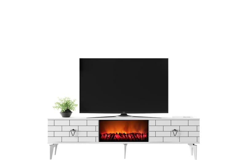 Mangla Tv-bänk 150 cm - Vit - Möbler - Tv möbel & mediamöbel - TV bänk & mediabänk