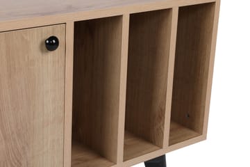 Maolina Retro Tv-bänk 150 cm med Förvaring i Trä - Ljusbrun - Möbler - Tv möbel & mediamöbel - TV bänk & mediabänk