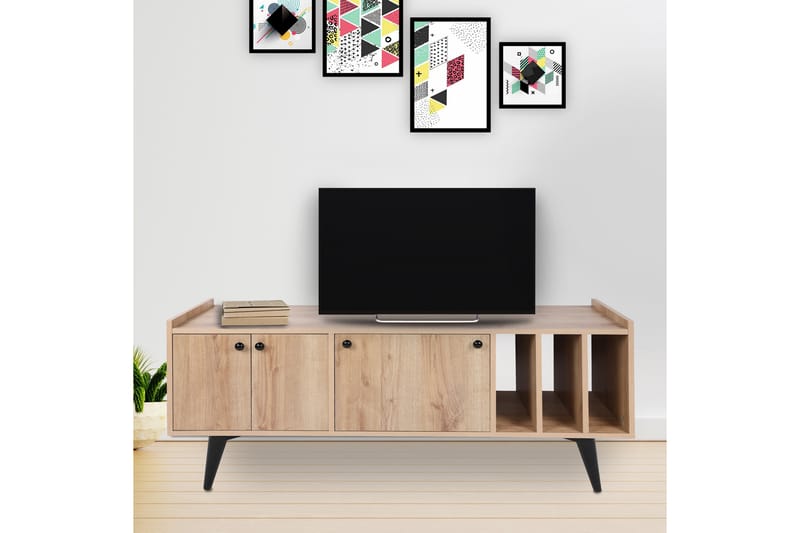 Maolina Tv-bänk 150 cm - Natur - TV bänk & mediabänk