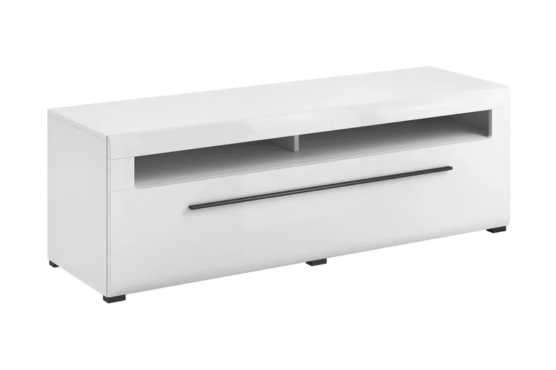 Maricruz TV-bänk 140 cm - Vit/Vit högglans - Möbler - Tv möbel & mediamöbel - TV bänk & mediabänk