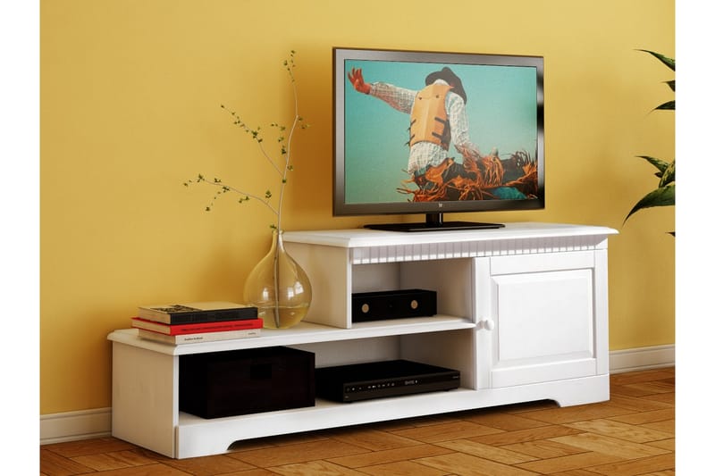 Marlies TV-bänk 160x55 cm - Vit - TV bänk & mediabänk