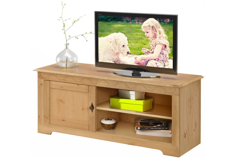 Marzell TV-bänk 125 cm - Brun - Möbler - Tv möbel & mediamöbel - TV bänk & mediabänk