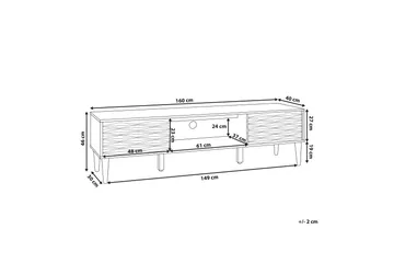 Mccarl TV-Bänk 160 cm - Trä/Natur - Möbler - Tv möbel & mediamöbel - TV bänk & mediabänk