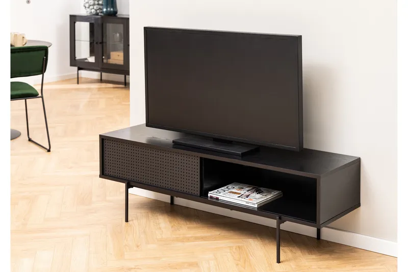 Mehoopany Tv-bänk 40 cm - Svart - Möbler - Tv möbel & mediamöbel - TV bänk & mediabänk