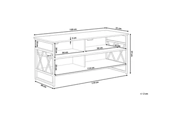 Melnychuk TV-Bänk 120 cm - Brun - Möbler - Tv möbel & mediamöbel - TV bänk & mediabänk