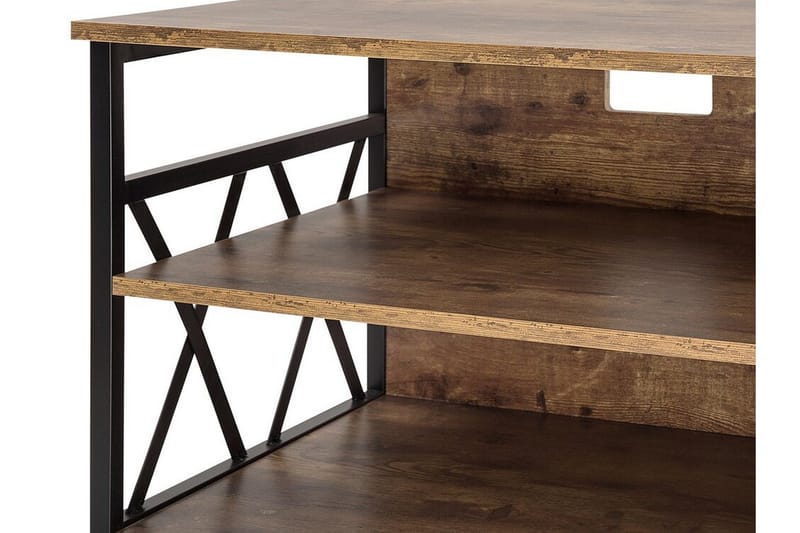 Melnychuk TV-Bänk 120 cm - Brun - Möbler - Tv möbel & mediamöbel - TV bänk & mediabänk