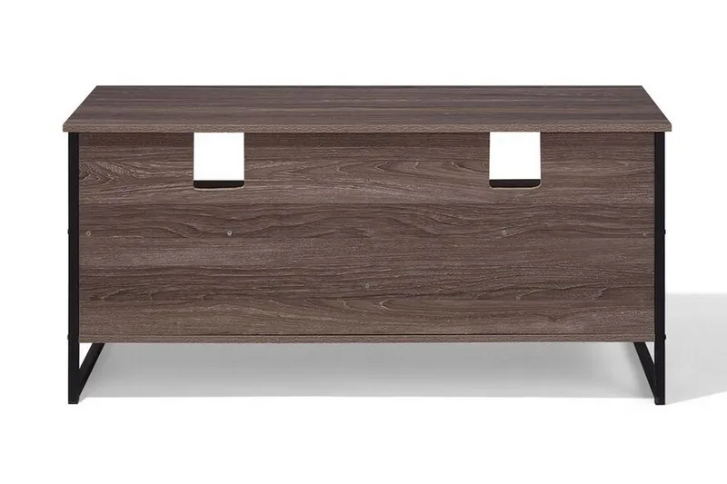 Melnychuk TV-Bänk 120 cm - Mörkbrun - Möbler - Tv möbel & mediamöbel - TV bänk & mediabänk