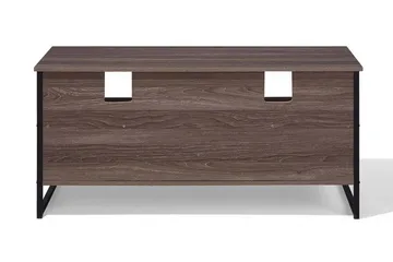 Melnychuk TV-Bänk 120 cm - Mörkbrun - Möbler - Tv möbel & mediamöbel - TV bänk & mediabänk