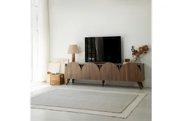 Mesta Golvstående Tv Bänk 180 cm med Förvaring i Valnöt - Brun - Möbler - Tv möbel & mediamöbel - TV bänk & mediabänk