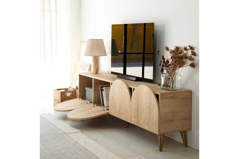 Mesta Tv-bänk 180 cm - Ek - Möbler - Tv möbel & mediamöbel - TV bänk & mediabänk