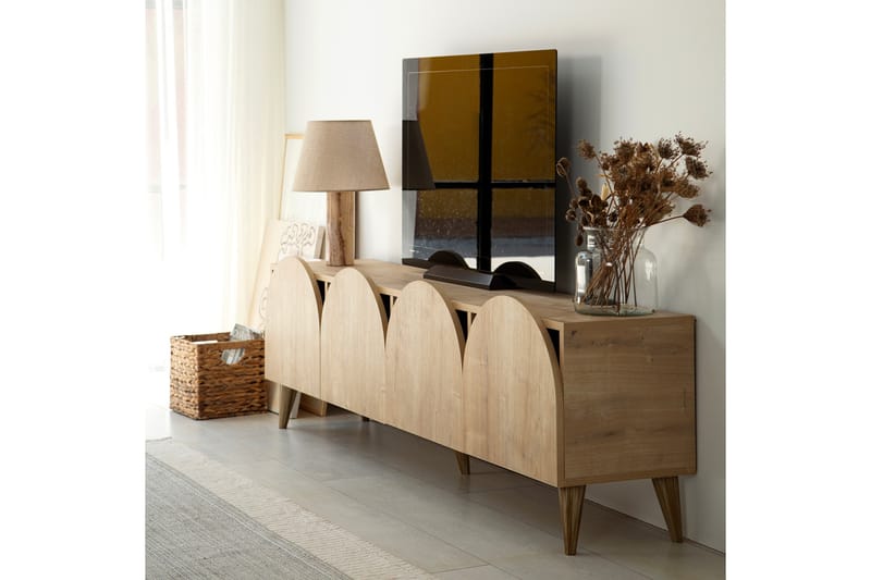 Mesta Tv-bänk 180 cm - Ek - Möbler - Tv möbel & mediamöbel - TV bänk & mediabänk