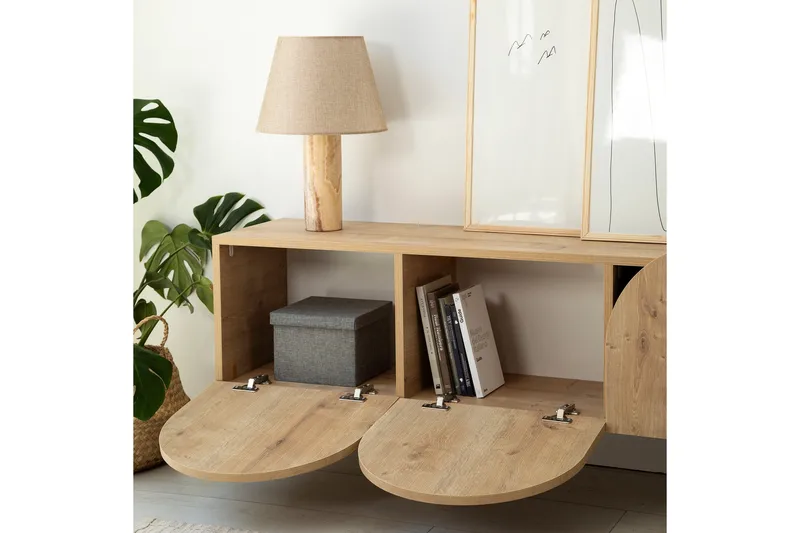 Mesta Tv-bänk 180 cm - Ek - Möbler - Tv möbel & mediamöbel - TV bänk & mediabänk