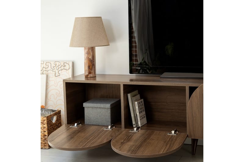 Mesta Tv-bänk 180 cm - Valnöt - Möbler - Tv möbel & mediamöbel - TV bänk & mediabänk