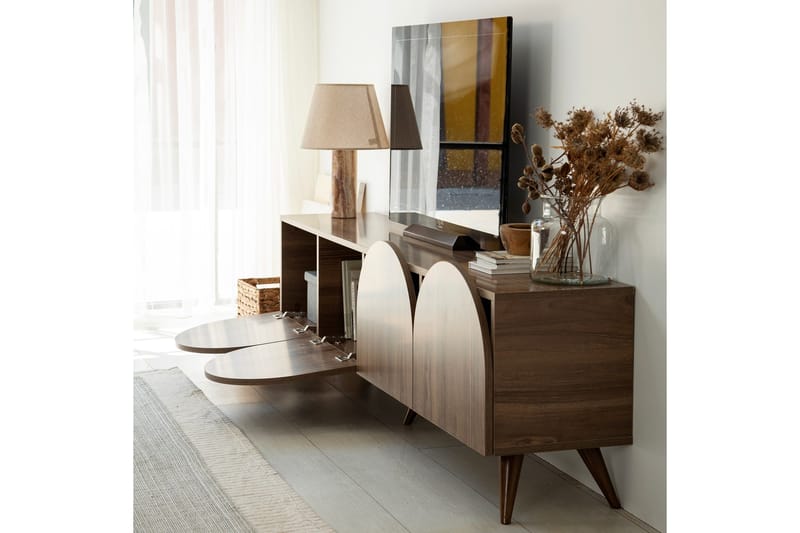 Mesta Tv-bänk 180 cm - Valnöt - Möbler - Tv möbel & mediamöbel - TV bänk & mediabänk