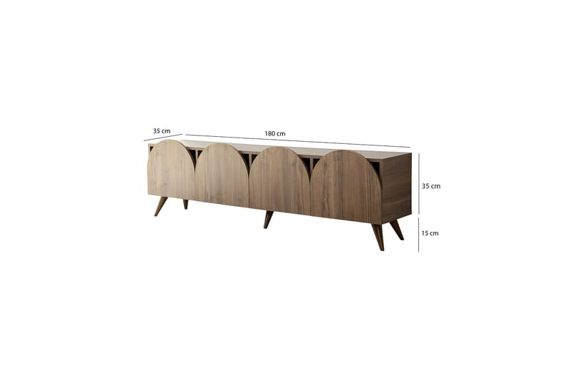 Mesta Tv-bänk 180 cm - Valnöt - Möbler - Tv möbel & mediamöbel - TV bänk & mediabänk