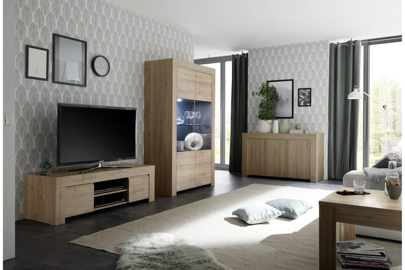 Midas TV-bänk 138 cm - Brun - Möbler - Tv möbel & mediamöbel - TV bänk & mediabänk