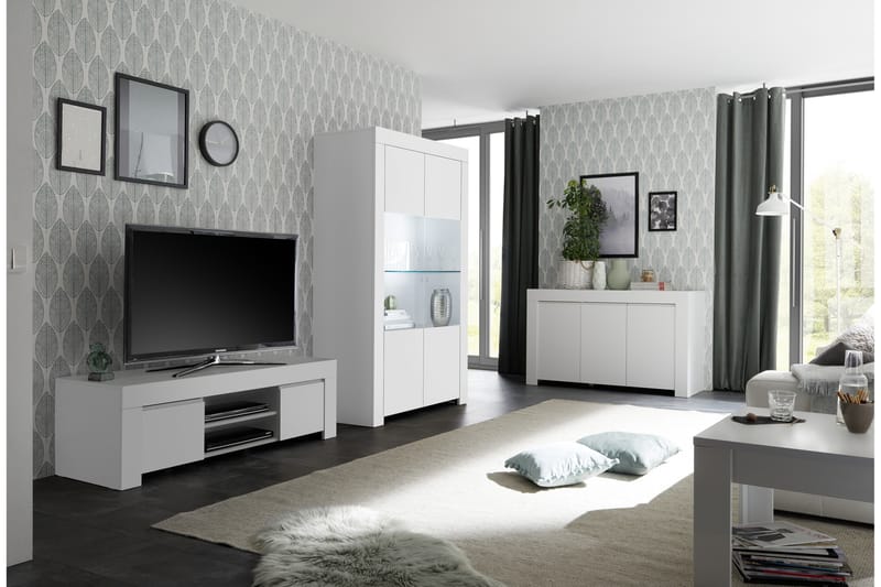 Midas TV-bänk 138 cm - Vit - Möbler - Tv möbel & mediamöbel - TV bänk & mediabänk