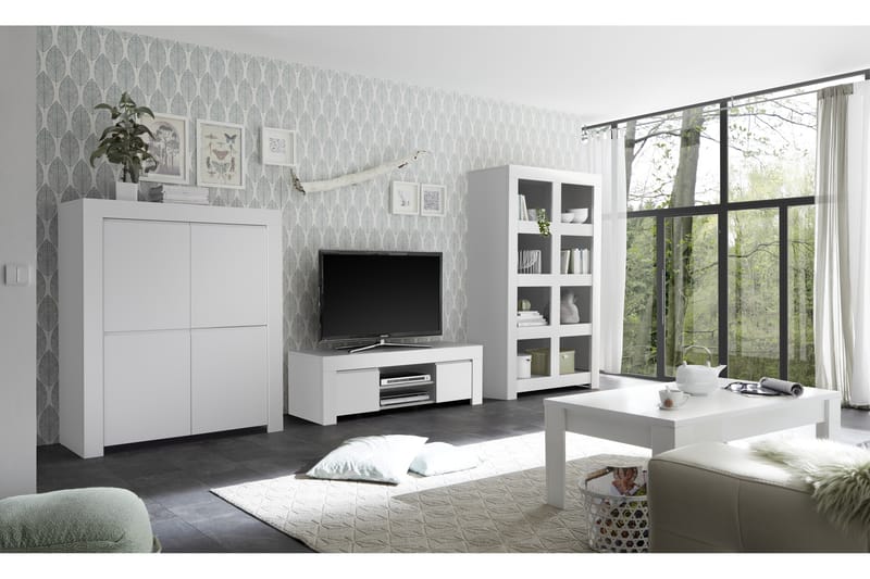 Midas TV-bänk 138 cm - Vit - Möbler - Tv möbel & mediamöbel - TV bänk & mediabänk