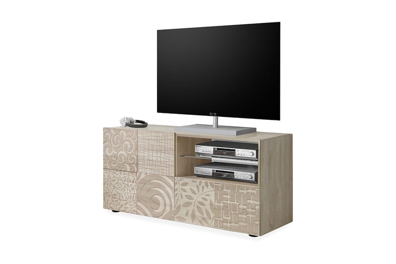 Mironne TV-bänk 122 cm - Brun - TV bänk & mediabänk