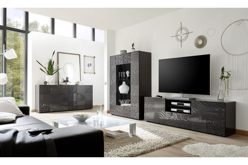 Mironne TV-bänk 181 cm - Grå - Möbler - Tv möbel & mediamöbel - TV bänk & mediabänk
