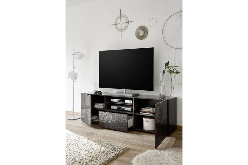 Mironne TV-bänk 181 cm - Grå - Möbler - Tv möbel & mediamöbel - TV bänk & mediabänk
