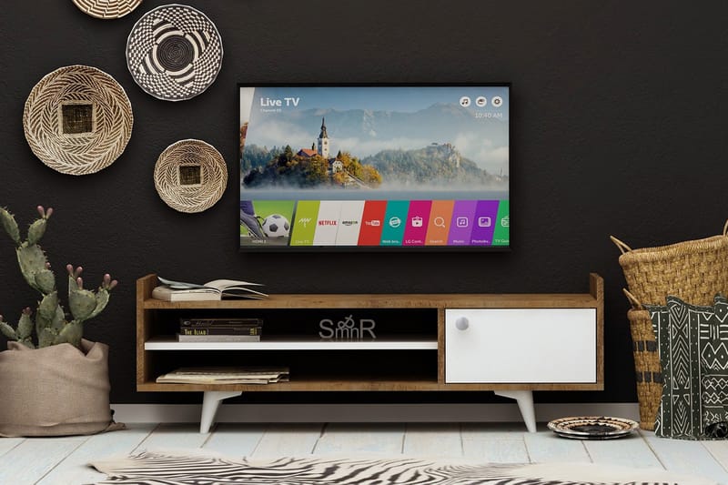 Mod Design Tv-bänk 120 cm - Trä/Vit - Möbler - Tv möbel & mediamöbel - TV bänk & mediabänk