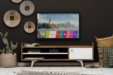 Mod Design Tv-bänk 120 cm - Trä/Vit - Möbler - Tv möbel & mediamöbel - TV bänk & mediabänk