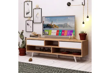Mod Design Tv-bänk 140 cm - Brun/Vit - Möbler - Tv möbel & mediamöbel - TV bänk & mediabänk