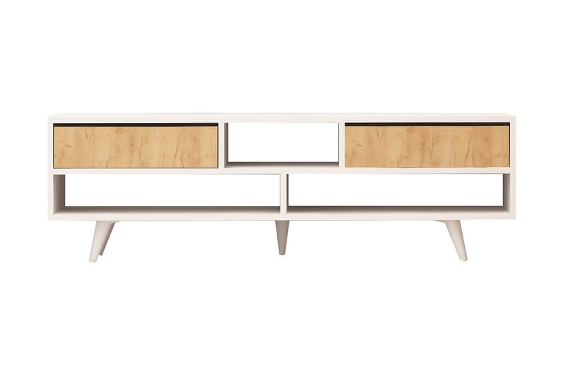 Mod Design Tv-bänk 140 cm - Vit/Brun - Möbler - Tv möbel & mediamöbel - TV bänk & mediabänk
