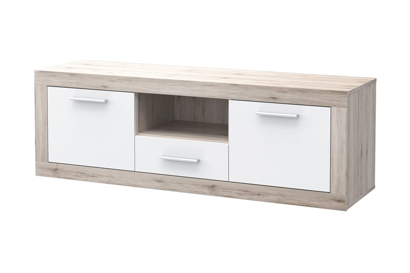 Mohaned TV-Bänk 148 cm - Brun/Vit - Möbler - Tv möbel & mediamöbel - TV bänk & mediabänk