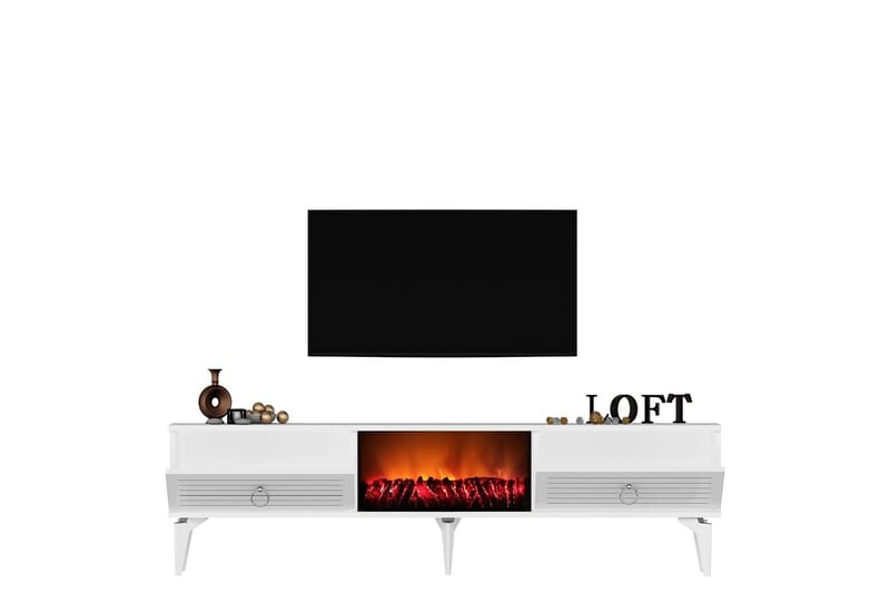Mula Tv-bänk 150 cm - Vit - Möbler - Tv möbel & mediamöbel - TV bänk & mediabänk