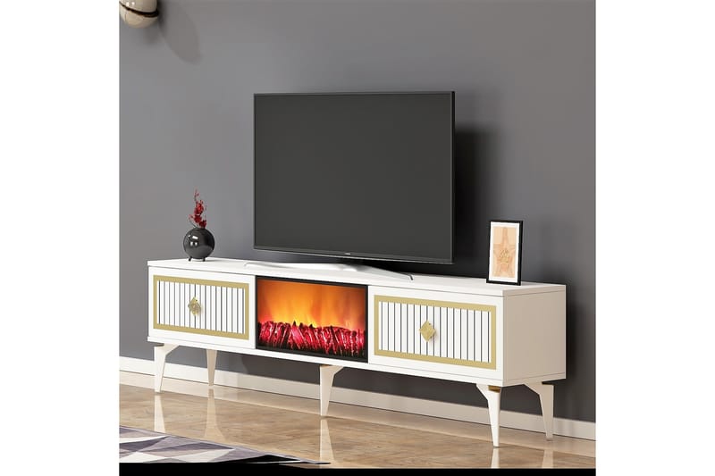 Munda Tv-bänk 150 cm - Guld - Möbler - Tv möbel & mediamöbel - TV bänk & mediabänk