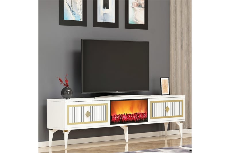 Munda Tv-bänk 150 cm - Guld - Möbler - Tv möbel & mediamöbel - TV bänk & mediabänk