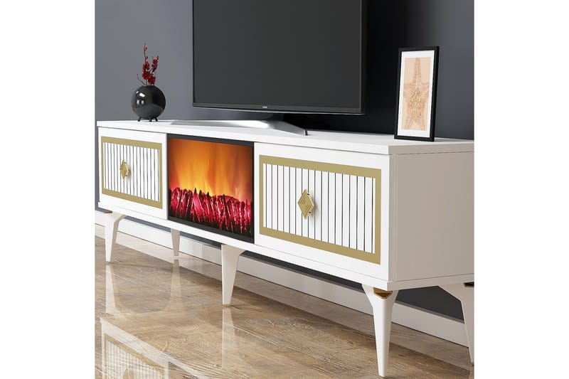 Munda Tv-bänk 150 cm - Guld - Möbler - Tv möbel & mediamöbel - TV bänk & mediabänk