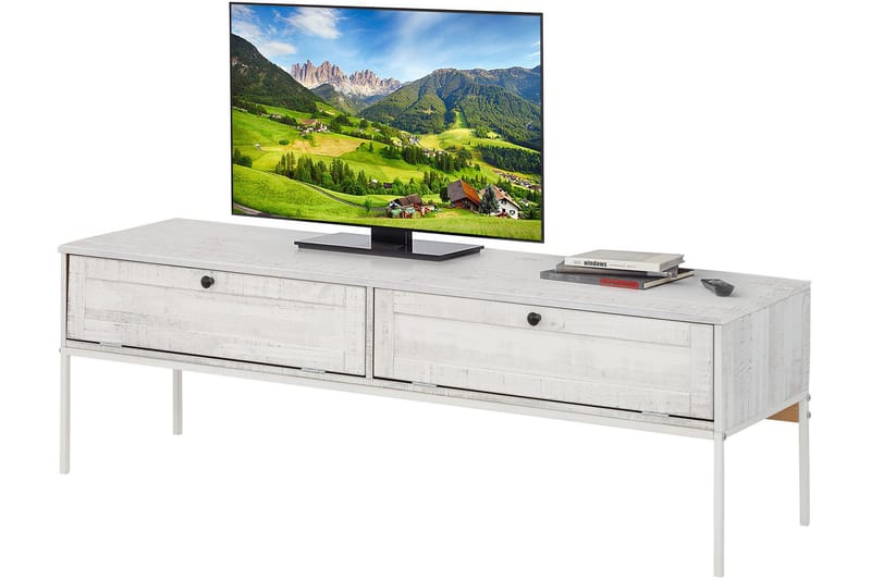 Munira TV-bänk 140 cm - Beige/Vit - TV bänk & mediabänk