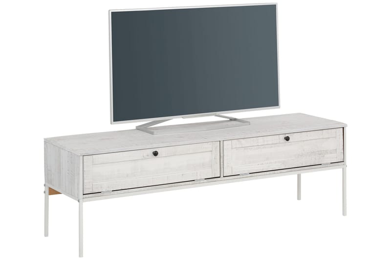 Munira TV-bänk 140 cm - Beige/Vit - TV bänk & mediabänk