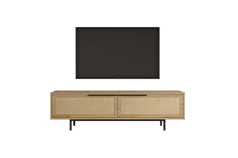Munish Tv-bänk 160 cm - Ek/Valnöt - Möbler - Tv möbel & mediamöbel - TV bänk & mediabänk