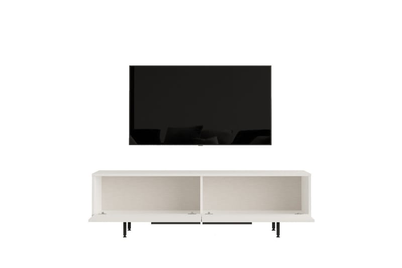 Munish Tv-bänk 160 cm - Vit - Möbler - Tv möbel & mediamöbel - TV bänk & mediabänk