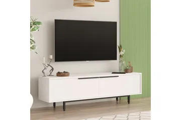 Munish Tv-bänk 160 cm - Vit - Möbler - Tv möbel & mediamöbel - TV bänk & mediabänk